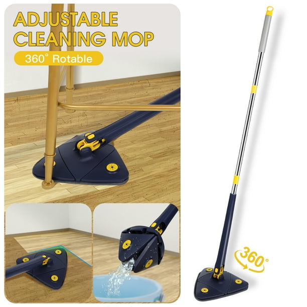 360° Rotatable Adjustable Cleaning Mop Wet Dry Mop with Telescopic