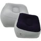 thumbnail image 5 of 2 piezas de pies inflables descanso almohada flocado PVC Masaje de pies Taburete Relax Cojín para viajes al aire libre (gris azul + gris), 5 of 5