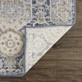 thumbnail image 4 of BoutiqueRugs Bluffs Oriental Boho Vintage Area Rug - Farmhouse Traditional Patterned Carpet for Living Room, Bedroom - Beige, Blue, Navy, Sage, Cream - 7'8" x 10'2", 4 of 10