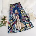 thumbnail image 6 of KOOYET Fashion Cartoon Print Pleated Skirt for Women Chic Wild High Waist Elastic Skirt Street Wear, 6 of 6