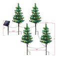 thumbnail image 3 of Luz solar para jardín IP65, luz de estaca impermeable, juego de 4 luces para camino de árbol de Navidad, 3 of 6
