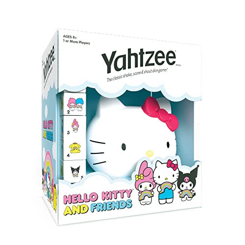 USAOPOLY YAHTZEE Hello Kitty and Friends Collectible Head Dice Cup