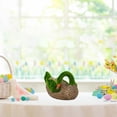 thumbnail image 3 of ERTZAE&nbsp;1pc Resin Figurine Green Sculpture,Flocked Imitation Rattan Woven Duck,for Garden Patio Decor,Resin Ducks with Naturalistic Woven Texture,Weatherproof Statues for Indoor/Outdoor Display, 3 of 4