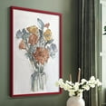 thumbnail image 5 of Watercolor Floral Arrangement I Framed Print in Red Solid Wood 8 x 10 Framed Print, 5 of 6