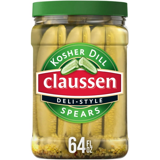 Claussen DeliStyle Kosher Dill Pickle Spears, 64 fl. oz. Jar