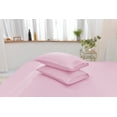 thumbnail image 2 of Queen Size Bamboo Derived Rayon Bed Sheet Set - Softer than Cotton Sheets Queen Size - Wrinkle Free - 16" Deep Pockets - 4 Piece - 1 Fitted Sheet, 1 Flat, 2 Pillowcases Queen Pink, 2 of 5