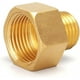 thumbnail image 5 of Conector reductor de tubería hexagonal de latón macizo, 3 uds., 3/8 "npt macho X 1/2" npt hembra, acoplador roscado, conectores adaptadores de pezón para agua/aceite/gas, 5 of 5