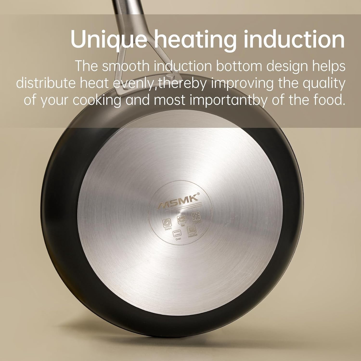 Non Stick Frying Pans Set, 10 Inch and 12 Inch Ceramic Skillet for Induction Gas Cooktops