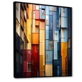 thumbnail image 2 of Designart "Giant Glass Skyscrapers IV" Cityscapes Floater Framed Canvas Art Print, 2 of 7