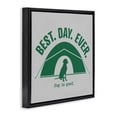 thumbnail image 3 of Stupell Industries Eclectic Best Day Camping Dog Black Floating Frame Canvas Art, 18 x 18, by Dog Is Good, 3 of 8