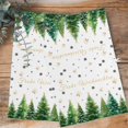 thumbnail image 4 of Merry Christmas Kitchen Towels Set of 3, Water Absorbent Dish Towel, Xmas Trees Snowflake Farmhouse Winter Decorative Hand Towels - Quick Drying Cloth for Cooking Baking, 18x28 Inch, 4 of 8