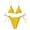 Yellow, variant on Cheers US Bikinis Swimsuit Set for Women Swimwear Triangle Bathing Suit Tie String Thong