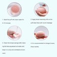 thumbnail image 3 of Nature Round Shape Konjac Sponge Face Cleaning Sponge Cosmetic Puff Reusable Konjac Puff Facial Cleaner Makeup Removal, 3 of 5
