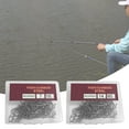 thumbnail image 3 of Opolski 1 Box Wide Crank Different Specifications Fishing J Hooks Carbon Steel Practical Sharp Barbed Fishing Jig Hooks for Fishing Enthusiast, 3 of 8