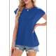 thumbnail image 3 of Camisetas de Entrenamiento de Verano para Mujer, Camisetas Azules Coloridas S, 3 of 10