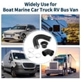 thumbnail image 2 of Unique Bargains Kit de Conduit de Chauffage de Voiture Camion RV Bus Van Bateau avec 3 Pinces 60mm ID 100cm Max l, 2 of 6