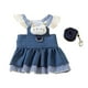 thumbnail image 3 of Vestido para perro, vestido con arnés para perro, ropa de fiesta, vestidos transpirables para primavera y verano, bonitos para perros pequeños con XL, 3 of 9