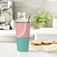 thumbnail image 6 of JRXY 20oz Car Straw Cup (with Straw) Palm Leaves with Lush Branches and Leaves, Tropical Jungle Palm Leaves with Charming Colors 20oz, 6 of 7