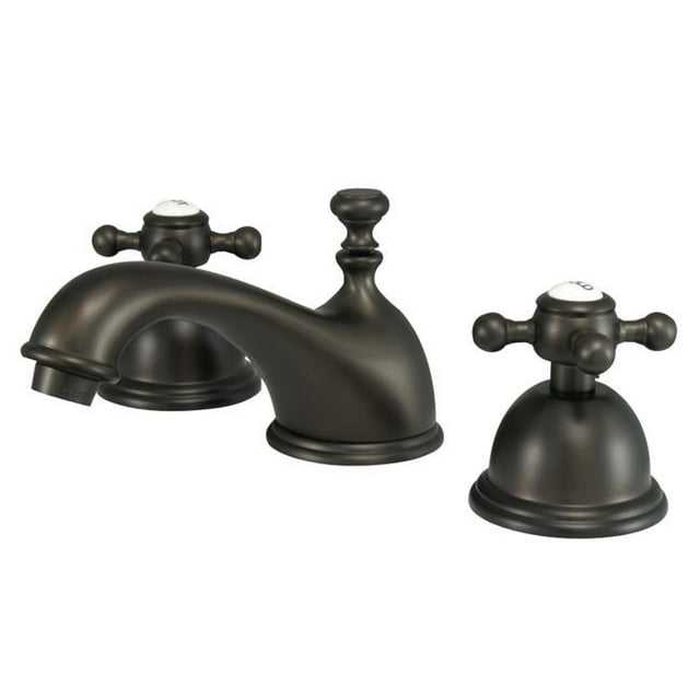Kingston Brass KS3965BX Robinet de Lavabo à Large Diffusion de 8 Po avec Poignée, Bronze Huilé
