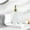 White, variant on Hand Sanitizer Dispenser Bottle | Soap Dispenser for Bathroom & Kitchen | Refillable Plastic Pump Bottle for Hand Soap, Lotion, or Shampoo | 8.5 oz Capacity | White or Silver