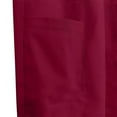 thumbnail image 3 of Wyobmus Casual Straight Leg Long Pants for Women Solid Color Elastic Waist Comfy Stretch Pull On Pants Burgundy, 3 of 5