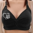 thumbnail image 2 of Hrsba Womens Plus Size Bra,Woman's Lace Flower Gathered Together Large Size Daily Bra Underwear No Rims,Womens Casual Summer Bra,Womens Bra, 2 of 5