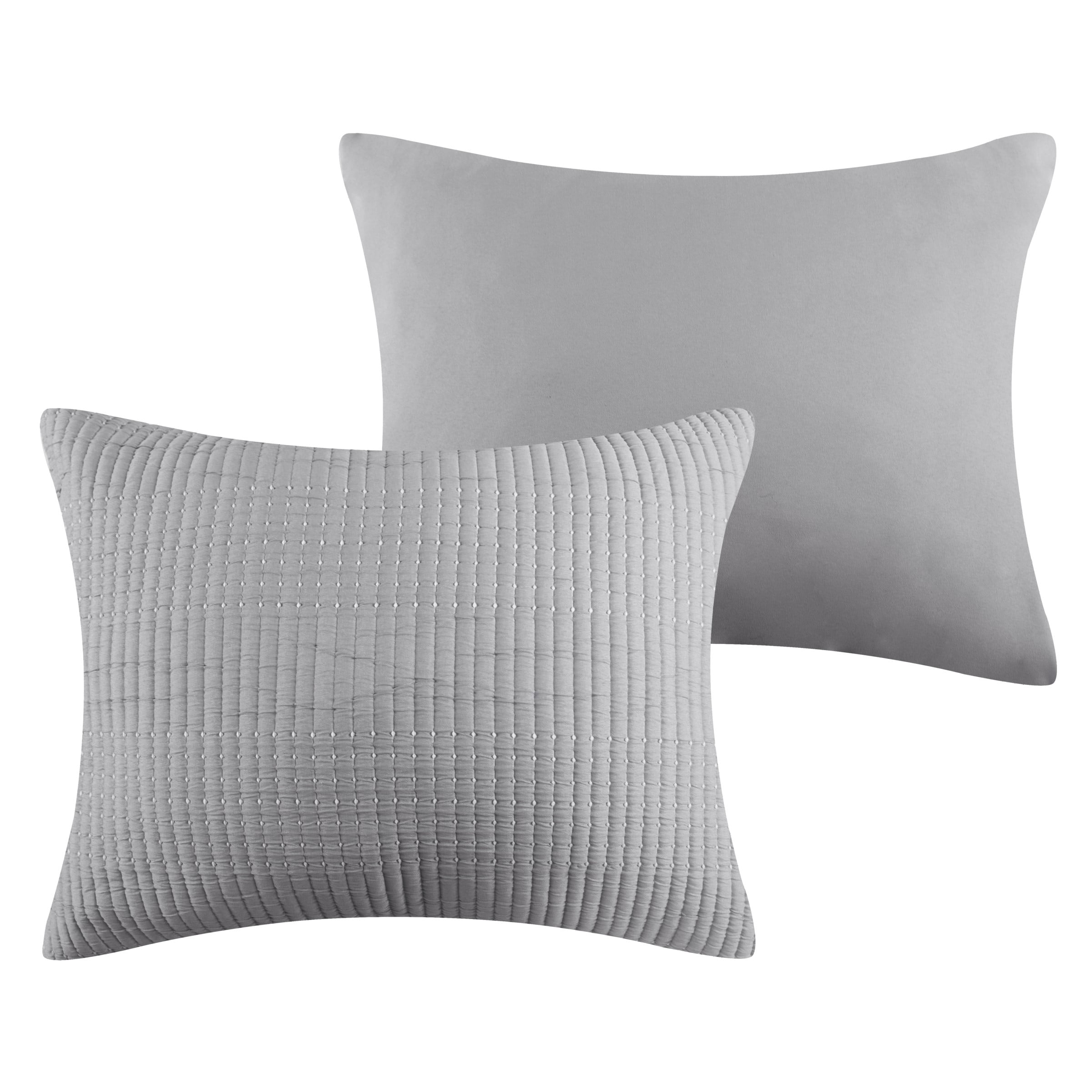 Greenland Home Textured Fashion Finely Stitched Bedding Set, Cosmo Gray, 3-Piece King/Cal King
