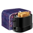 thumbnail image 6 of Yuyamidu Flower Toaster Cover 4 Slice Butterfly Bread Maker Dust Protection Cover Spillproof Oven Cover Wide Slot Kitchen Appliance Cover Home Decorative Gift, Purple, 6 of 7