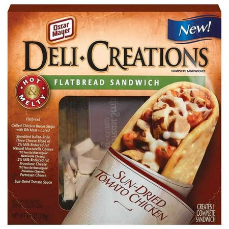 Oscar Mayer: Sun-Dried Tomato Chicken Deli Creations Flatbread Sandwich, 4.9 oz