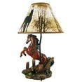 thumbnail image 3 of Etalons Lampe De Table Cheval D'Élevage Avec Abat-Jour, 3 of 5