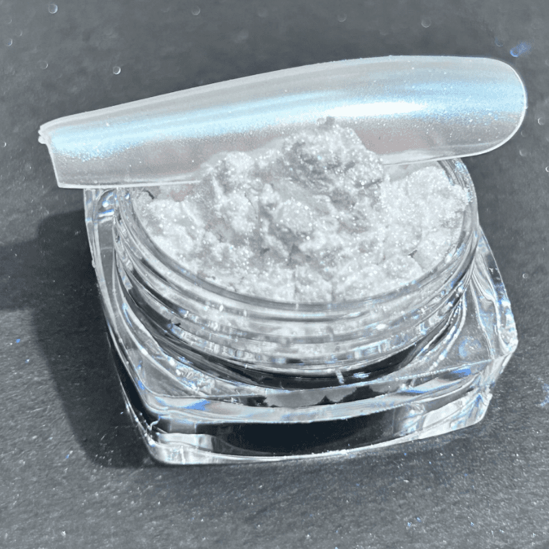 suxuMhao Chrome Nail Powder, Decoration, 1 Piece 10g White, Aurora Nail Powder, Iridescent Nail Powder, Holographic Nail Powder, Pearl Nail Powder, Shimmer Chrome,Easy to Apply