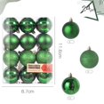 thumbnail image 1 of Christmas Decorative Balls Christmas Tree Hanging Christmas Ball Hanging Decorations 24PCS(Red), 1 of 8