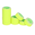 thumbnail image 4 of Etiquetas de precio de 3 tubos, 15&nbsp;000 unidades, de una sola fila, 21 x 12 mm, para M5500 MX5500, fluorescentes, amarillas, 4 of 14