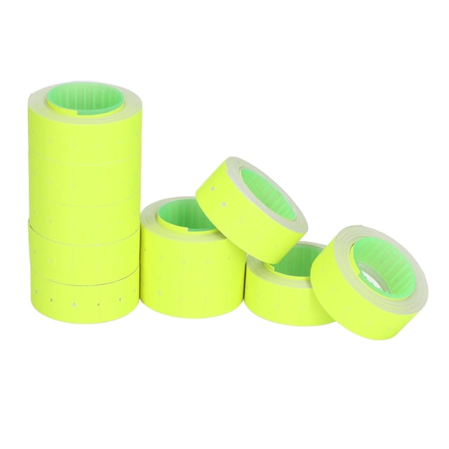 Étiquette de Prix, Grand Assorti 3 Tubes Étiquette de Prix 15000pcs pour M5500 MX5500 Vert Fluorescent, Jaune Fluorescent, Orange, Rose Rouge, Blanc, Rouge