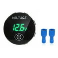 thumbnail image 1 of Youkk DC 5V-48V Voltmeter with Terminal LED Digital Display Car Voltage Meter IP65 Waterproof Accessory for RV Vehicle Automobile Green 1Set, 1 of 6