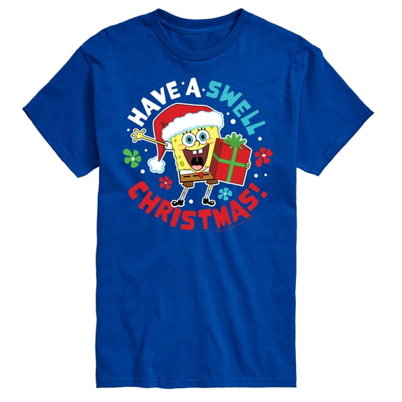 SpongeBob SquarePants - Have A Swell Christmas - Men's Short Sleeve Graphic T-Shirt
