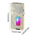 thumbnail image 3 of Uscallm under $5 Butane Lighter Windproof, Windproof Butane Lighter, Adjustable Flame Torch Lighter, Refillable Metal Lighter with Fuel Window, Outdoor Camping Lighter, Cigar Cigarette Lighter, 3 of 4