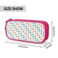 thumbnail image 3 of Uemuo Colorful Geometric Printed Pencil Pen Case, Portable Pencil Pouch with Zipper, Compact Stationery Bag Makeup Bag, Pencil Bag for Home Office, 3 of 9