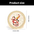 ROZYARD Rose Flower Snake Brooch 2025 Zodiacal Year Enamel Badge ...