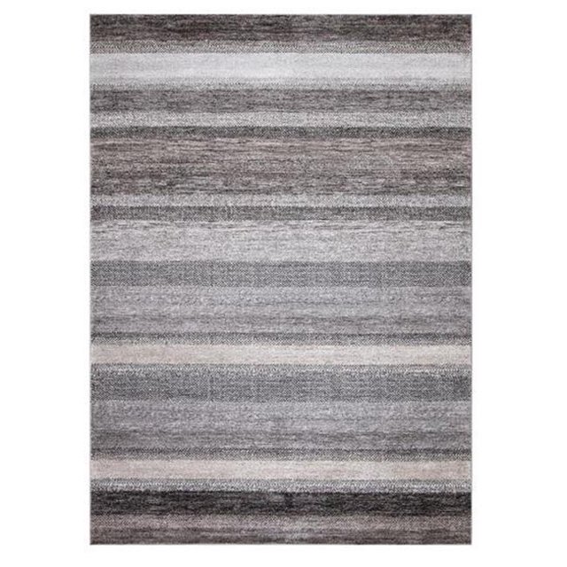 Concard Global Trading 32067 8 x 11 ft. Florencia Stripe Area Rug, Gray