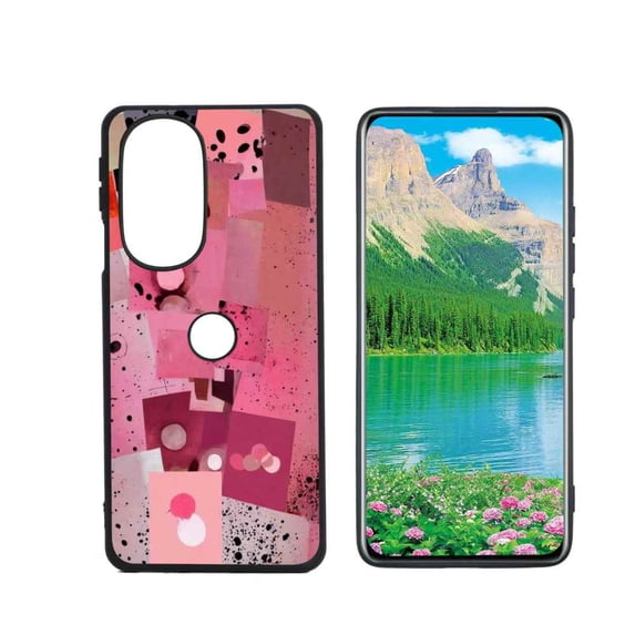 Compatible with Motorola Edge 30 Pro Phone Case, Photo-Collage-Cute-Abstract-Art-3 Case Silicone Protective for Teen Girl Boy Case for Motorola Edge 30 Pro