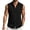 Black, variant on Men's Cotton Linen Sleeveless Shirt Casual Button down Vest Top with Pocket Lightweight Breathable Summer Shirts Vacation Beach Tank Top Beige Size: S