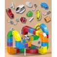 thumbnail image 4 of 2025 2025 Hot Toys Magic Track Cube & New Klick Rail Electric Train Set, 123PCS Flexible Race Track, Gravity-Defying 3D STEM Learning Toy for Kids, 4 of 5