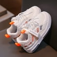 thumbnail image 5 of WNVMWI Toddler Girls Mesh Running Shoes Kids Casual Lace Up Sneakers Children Breathable Non Slip Walking Shoe Orange Sizs 11.5, 5 of 5