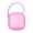 Pink, variant on XIPYYKM Pacifier Case Pacifier Holder Case Pacifier Clip Binky Holder Case Pacifier Box Pacifier Accessories 1 Pack Clear Hook Design