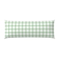 thumbnail image 2 of Body Pillow Cover, light green checkered Grid Body Pillow Cases with Zipper Soft Breathable Smooth Skin Friendly Long Pillow Case 20x60 inches, 1Pcs, 2 of 7