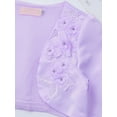 thumbnail image 5 of Yartina Girls Long Sleeve Bolero Cardigan Shrug Cropped Coat Poncho Capelet Wrap Lavender 4, 5 of 5