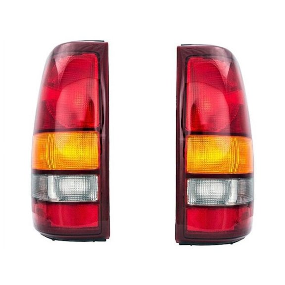 Rear Tail Light Set - Compatible with 1999 - 2002 Chevy Silverado 1500 2000 2001