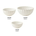 thumbnail image 6 of The Pioneer Woman Colette Stoneware Nesting Bowls, Cream, Set of 3, 6 of 6