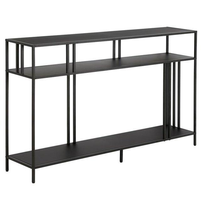 Henn&Hart 48" Blackened Bronze Metal Console Table